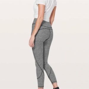 lululemon athletica Black and White Patterned Leggings